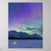 Northern Lights Mount Pass | Kenai Halbinsel Poster (Vorne)