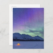 Northern Lights Mount Pass | Kenai Halbinsel Postkarte (Vorne/Hinten)