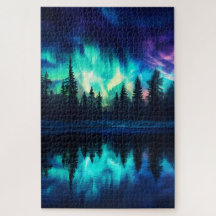 Northern Lights, Nature Aurora Borealis 1000 PC