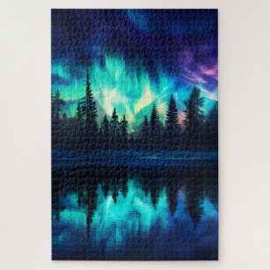 Northern Lights, Nature Aurora Borealis 1000 PC Puzzle