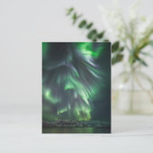 Northern Lights Night Sky Postkarte (Stehend Vorderseite)