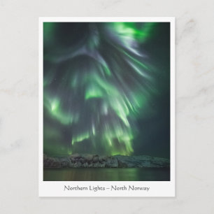Northern Lights Night Sky Postkarte
