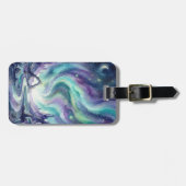 Northern Lights Night Sky Romantic Landscape Gepäckanhänger (Vorderseite horizontal)