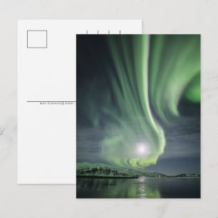 Northern Lights Norway Feiertagspostkarte