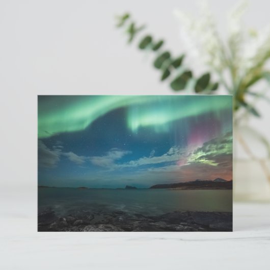 Northern Lights Norwegen Card (Stehend Vorderseite)
