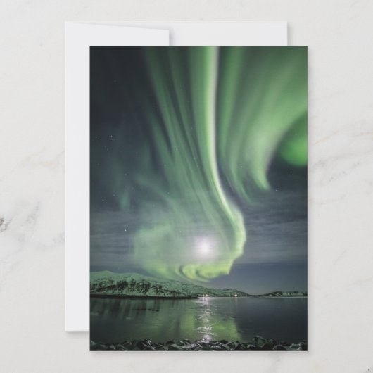 Northern Lights Norwegen Card Save The Date (Vorderseite)