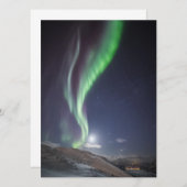 Northern Lights Norwegen Card Save The Date (Vorne/Hinten)