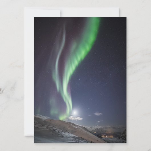 Northern Lights Norwegen Card Save The Date (Vorderseite)