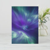 Northern Lights Norwegen Card Save The Date (Stehend Vorderseite)