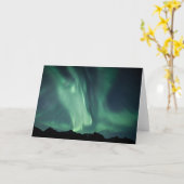 Northern Lights Norwegen Foto Karte (Gelbe Blume)