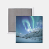 Northern Lights Norwegen Magnet (Vorderseite/Rückseite)