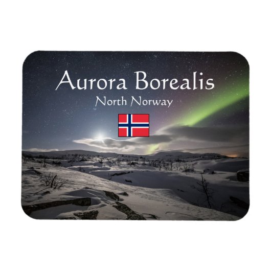 Northern Lights Norwegen Magnet (Horizontal)