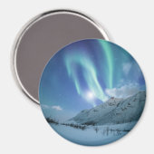 Northern Lights Norwegen Magnet (Vorderseite/Rückseite)
