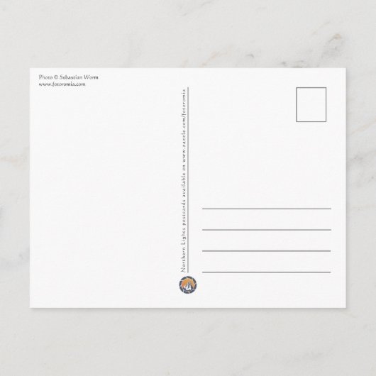 Northern Lights Norwegen Postcard Postkarte (Rückseite)