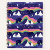 Northern Lights-Notebook Notizblock (Vorderseite)