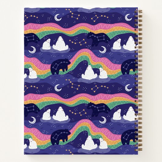 Northern Lights-Notebook Notizblock (Rückseite)