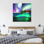Northern Lights of Alaska Collage Leinwanddruck (Insitu (Schlafzimmer))