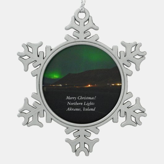 Northern Lights of Island Ornament (Vorderseite)