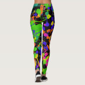 Northern Lights Paint Spritzer Leggings (Rückseite)