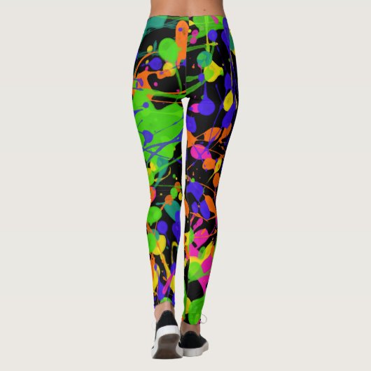 Northern Lights Paint Spritzer Leggings (Rückseite)