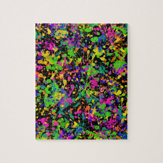 Northern Lights Paint Spritzer Puzzle (Vertikal)