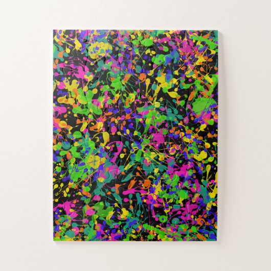 Northern Lights Paint Spritzer Puzzle (Vertikal)