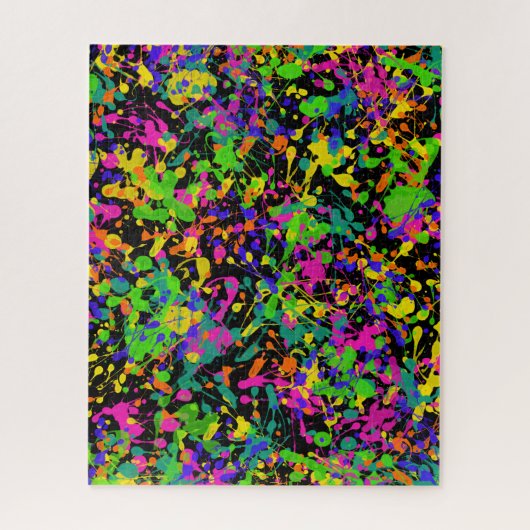 Northern Lights Paint Spritzer Puzzle (Vertikal)