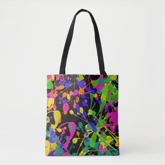 Northern Lights Paint Spritzer Tasche (Vorderseite)