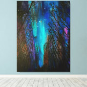 Northern Lights Painting Leinwanddruck (Insitu (Holzboden))