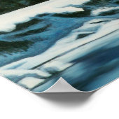 Northern Lights Painting Yukon Landscape Poster (Ecke)