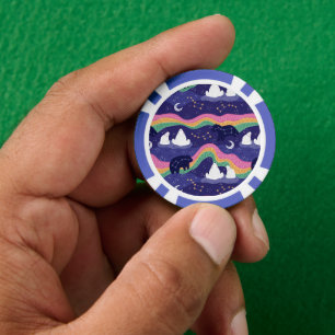 Northern Lights Poker Chips