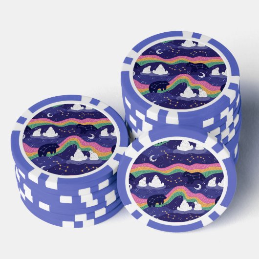 Northern Lights Poker Chips (Stapel)