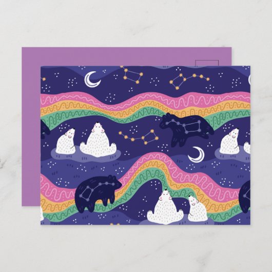 Northern Lights Postcard Postkarte (Vorne/Hinten)