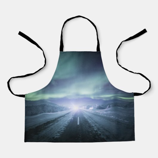 Northern Lights Scenic Road  Schürze (Vorderseite)