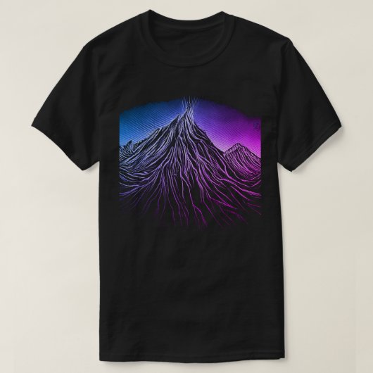 Northern Lights Scratchboard T - Shirt (Design vorne)