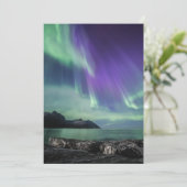 Northern Lights Senja Karte (Stehend Vorderseite)