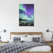 Northern Lights Senja Leinwanddruck (Insitu (Schlafzimmer))
