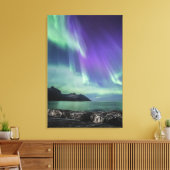 Northern Lights Senja Leinwanddruck (Insitu (Wohnzimmer))