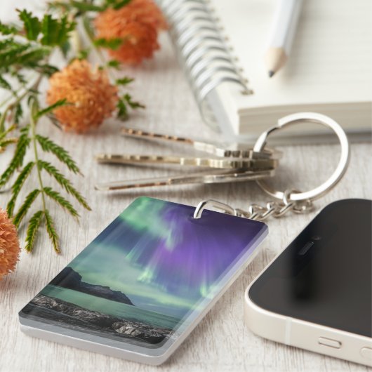 Northern Lights Senja Schlüsselanhänger (Vorderseite rechts)
