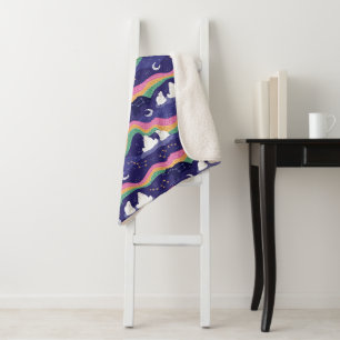 Northern Lights Sherpa Blanket Sherpadecke