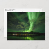 Northern Lights Skibotn Postkarte (Vorne/Hinten)