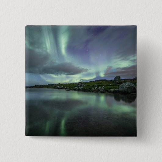 Northern Lights Sky Button (Vorderseite)