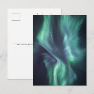 Northern Lights Sky Feiertagspostkarte