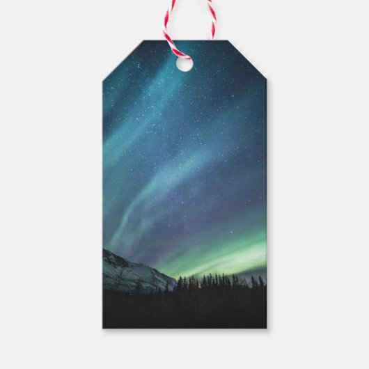 Northern Lights Sky Geschenkanhänger (Vorderseite)