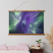 Northern Lights Sky Wandteppich Mit Holzrahmen (Schlafzimmer)