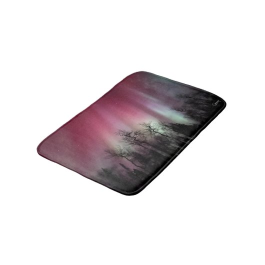 Northern Lights - Small Bath Mat Badematte (Schrägansicht)