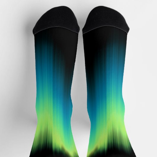 Northern Lights Socks Aurora Art Socks Customized Socken (Oben)