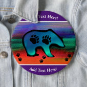 Northern Lights Spirit Bear Button (Beispiel)