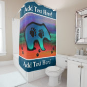 Northern Lights Spirit Bear Dusche Vorhang (Beispiel)