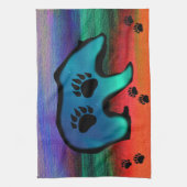 Northern Lights Spirit Bear Geschirrtuch (Vertikal)